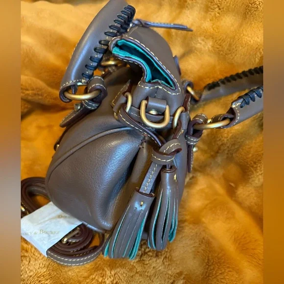 Florentine Micro Satchel Elephant NWOT Dooney & Bourke Leather - Picture 4 of 8